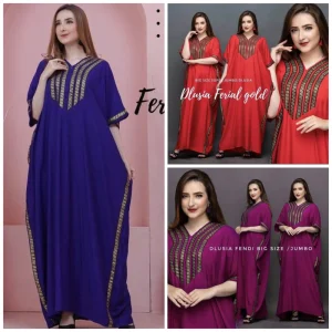 DLUSIA KAFTAN FERIAL GOLD POLOS